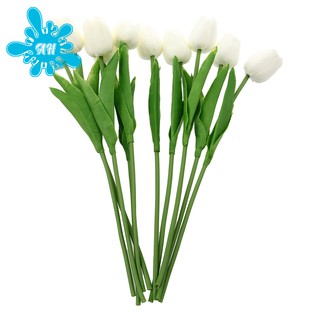 10 hoa tulip chất liệu cao su Latex trang trí đám cưới