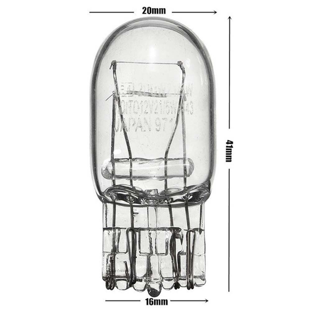 Bóng đèn phanh thắng Halogen 3800k T20 7443 W21 / 5w bằng thủy tinh cho ô tô