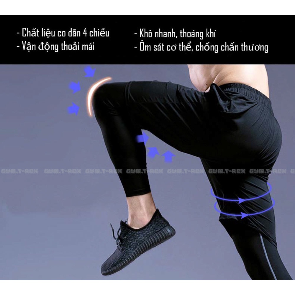 Quần giữ nhiệt thể thao nam COMBAT PRO LEGGING tập Gym co giãn 4 chiều hàng loại 1 ( cam kết y hình)