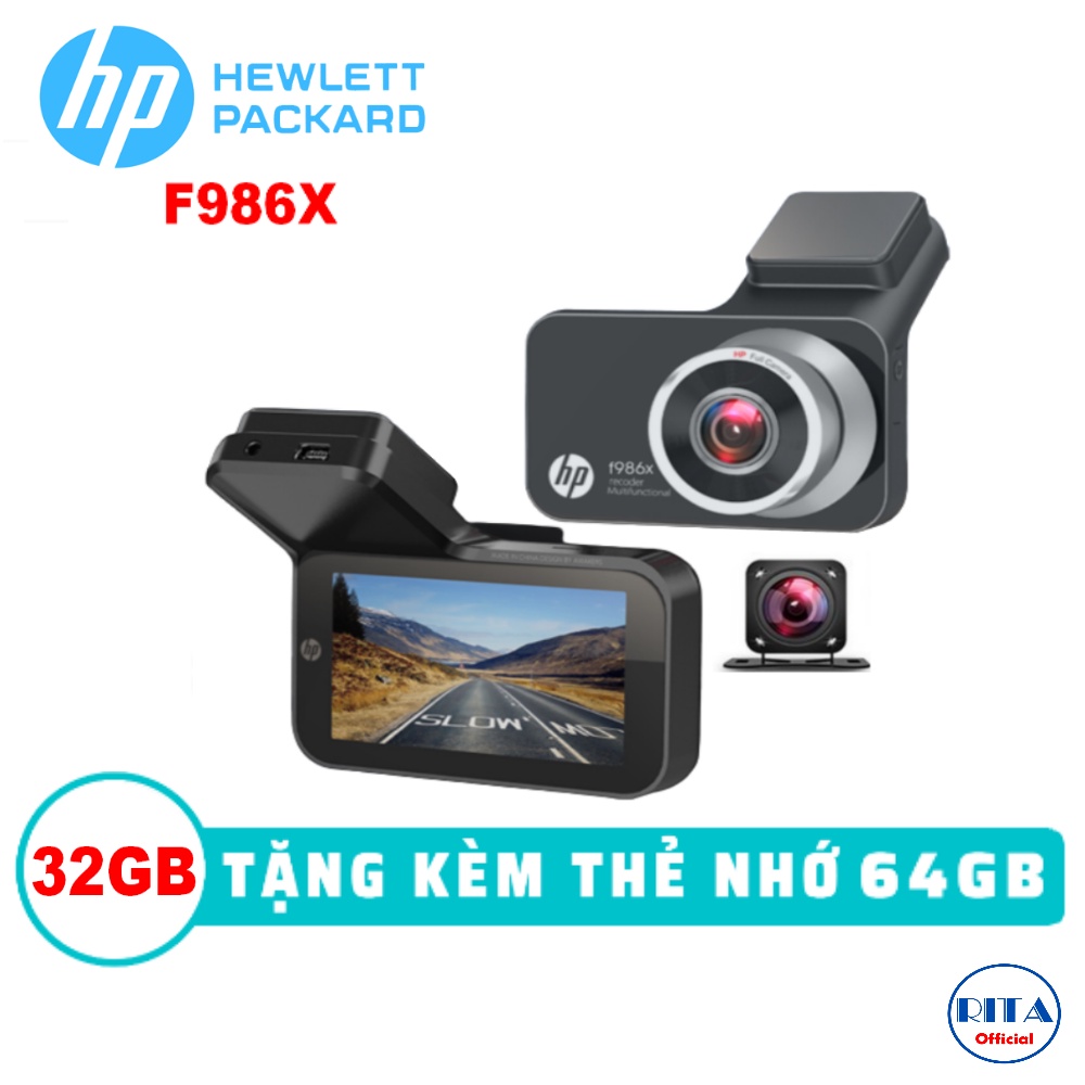 Camera Hành Trình HP F986X [Kèm Thẻ Nhớ 32Gb]
