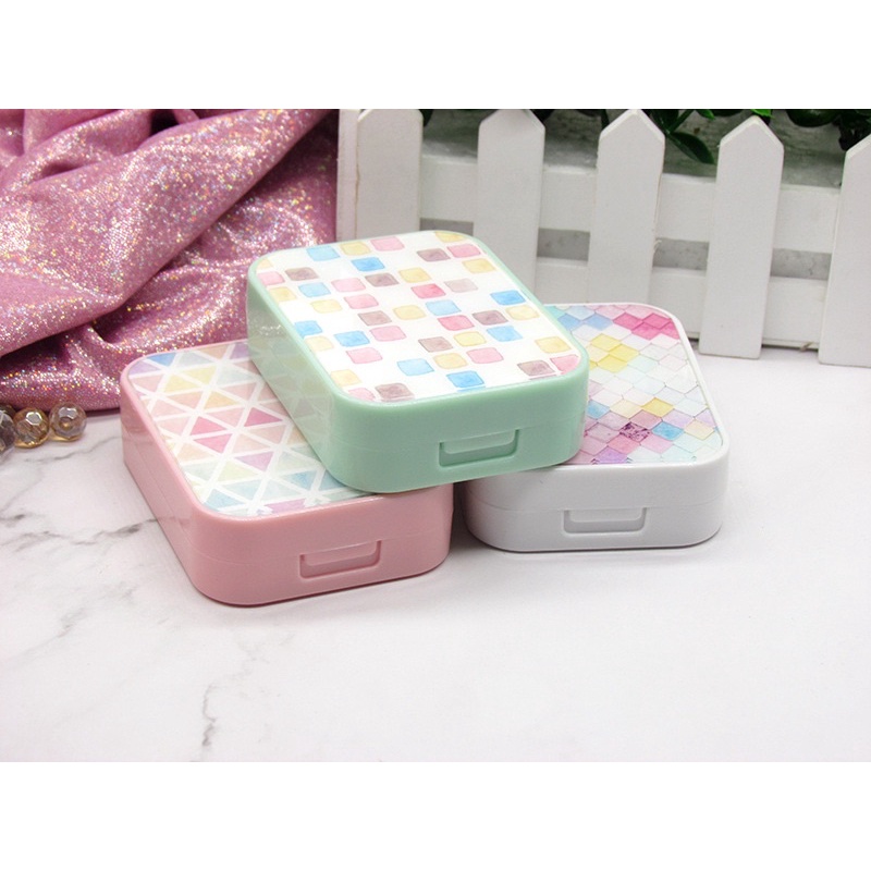 Khay Gương Đôi Nhiều Màu - Case Đôi Đựng 2 Lens