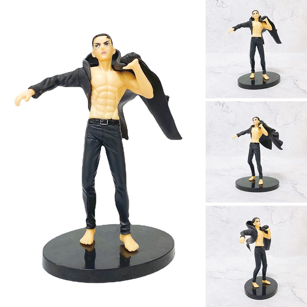 Mô Hình Nhân Vật Eren Jaeger Phim Hoạt Hình Attack on Titan Trang Trí Bánh Kem
