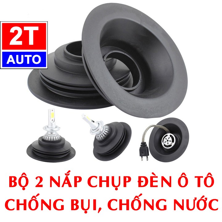 Bộ 2 nắp chụp đèn ô tô xe hơi chống bui chống nước: SKU:614