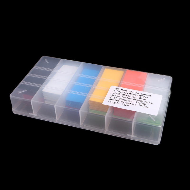 Set 280 Ống Co Nhiệt PVC Phẳng 18650 18500 18.5mm Chuyên Dụng