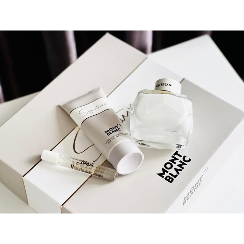 Nước hoa Mont Blanc Signature EDP 90ml + 7,5ml + lotion 100ml