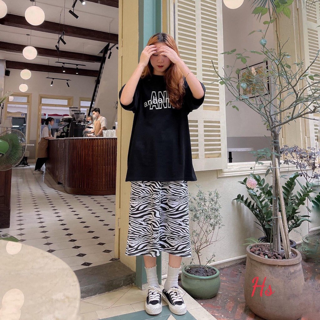 Set Bộ Áo Thun + Chân váy Ngựa Vằn AN Unisex X.store Có Ảnh Thật + Đánh Giá