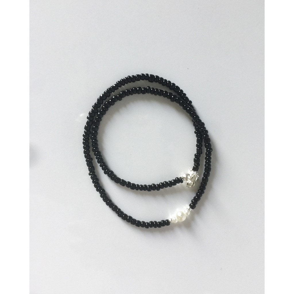 Vòng cổ nữ hạt cườm màu đen #anothernecklace