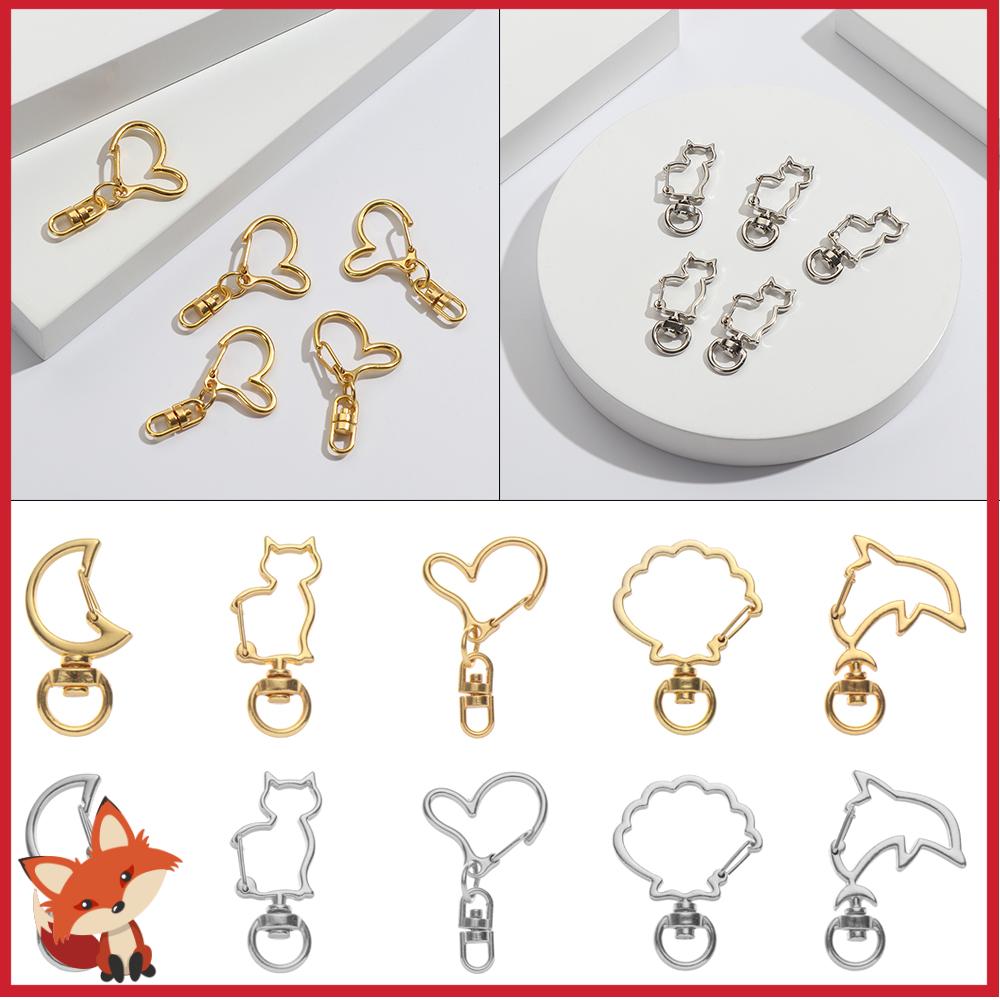 Set 5 Móc Khóa Kim Loại Làm Đồ Trang Sức/Móc Khóa/Móc Khóa DIY