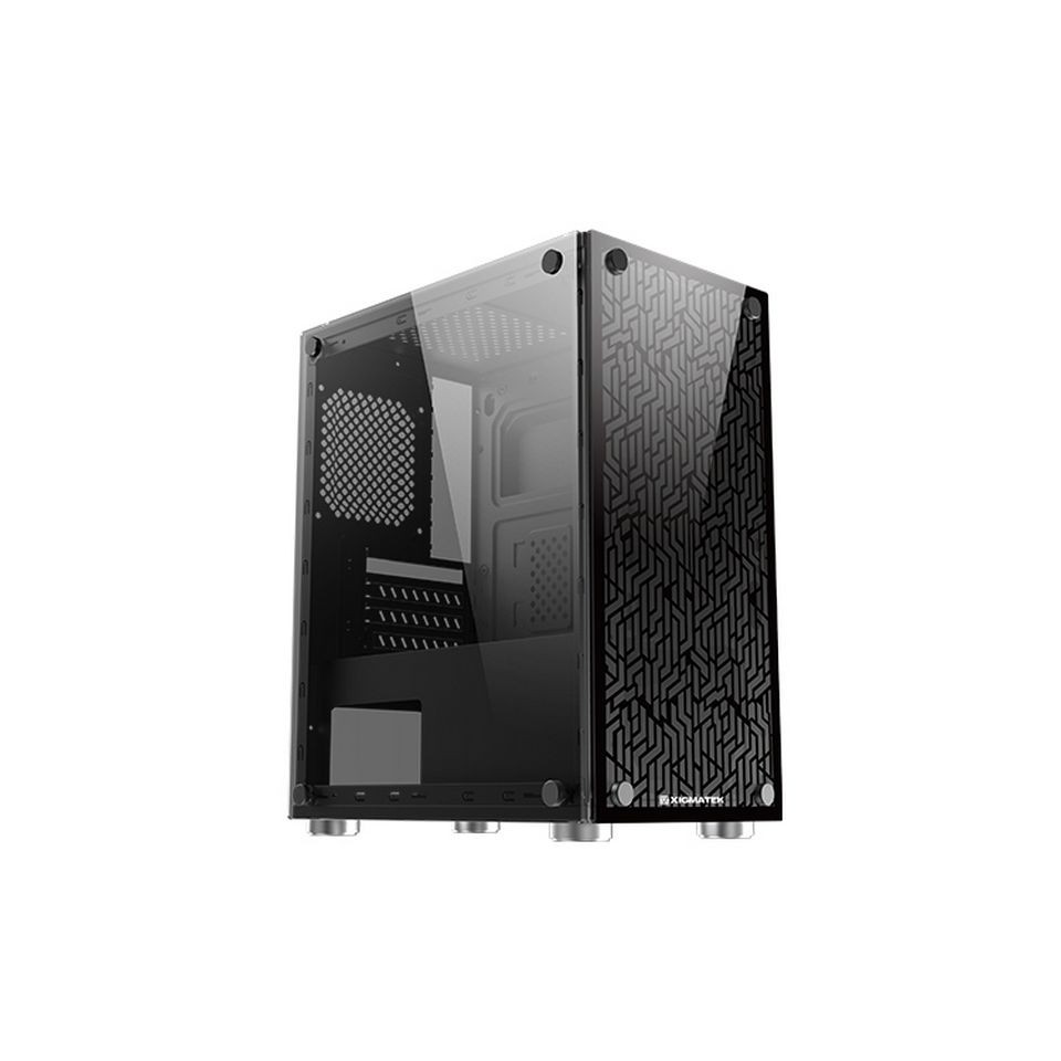 Vỏ Case PC Xigmateck NYX (No fan) 2 mặt kính cường lực BH 12 tháng giá rẻ.