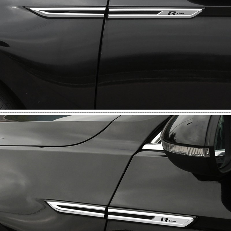 FENDER Miếng Dán Trang Trí Tấm Chắn Bùn Bằng Crom Cho Passat B8