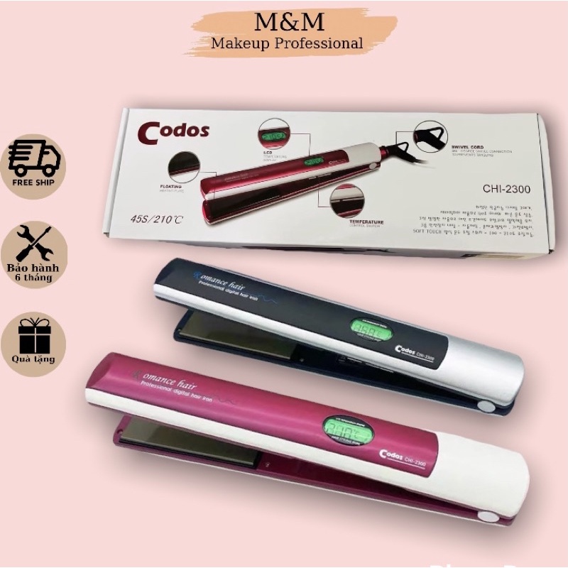 Máy là duỗi tóc Codos 2300 cao cấp mượt bóng tóc chuyên dùng salon