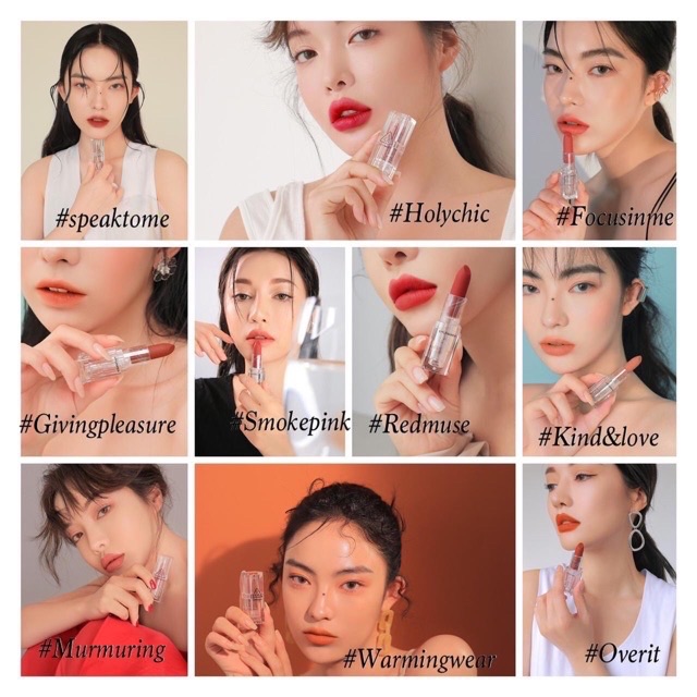 [CHÍNH HÃNG] Son 3CE Thỏi Trong Suốt 3CE Soft Matte Lipstick - Clear Layer Edition