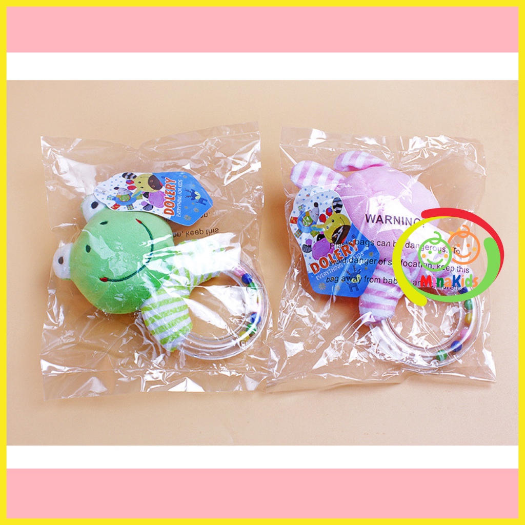 Thú Bông Cầm Tay Cho Bé Đồ Chơi Lục Lạc Xúc Xắc Bông Tập Cầm Nắm TCT20