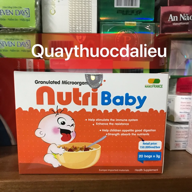 CỐM VI SINH NUTRIBABY ,GIÚP BÉ ĂN NGON (sản phẩm này không phải là thuốc không có tác dụng thay thế thuốc chữa bệnh)