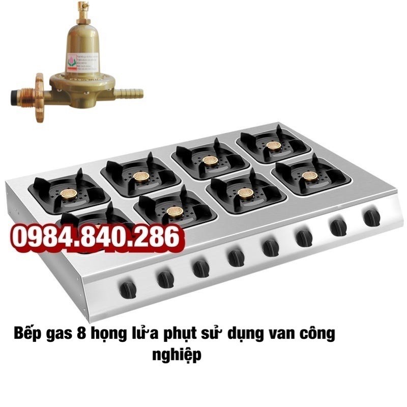 Bếp gas bán công nghiệp khè 3-4-6-8 lò