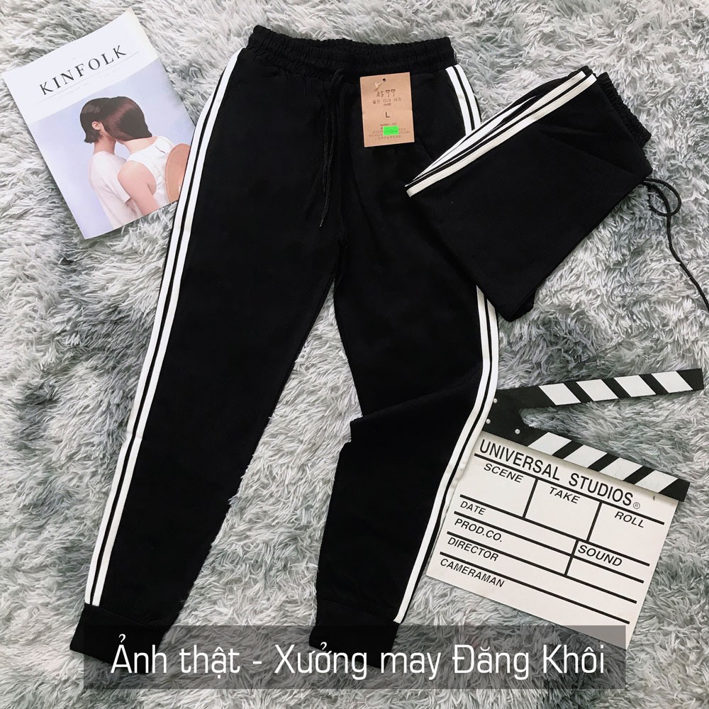 Quần Jogger Thể Thao Nữ, Quần 3 Sọc Nữ Bo Gấu Siêu Hot J321 | BigBuy360 - bigbuy360.vn