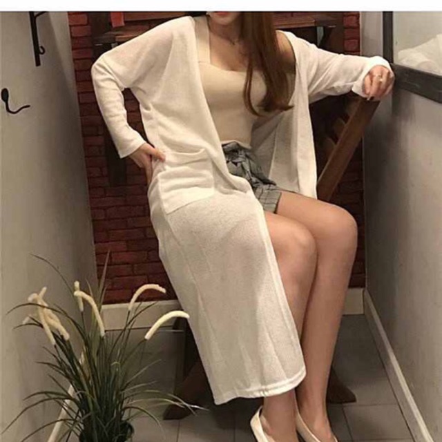 Áo cardigan dáng dài