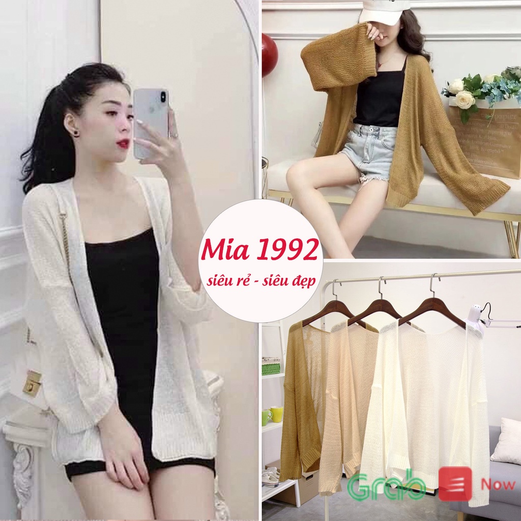 Áo cardigan len MIA 1992 - áo khoác len mỏng cao cấp phong cách Hàn Quốc mặc 4 màu thoải mái - Hàng mới về