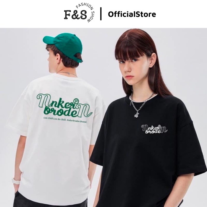 Áo thun tay lỡ unisex form rộng UNDERBROKEN - Áo phông F&S nam nữ, cặp đôi phong cách hàn quốc