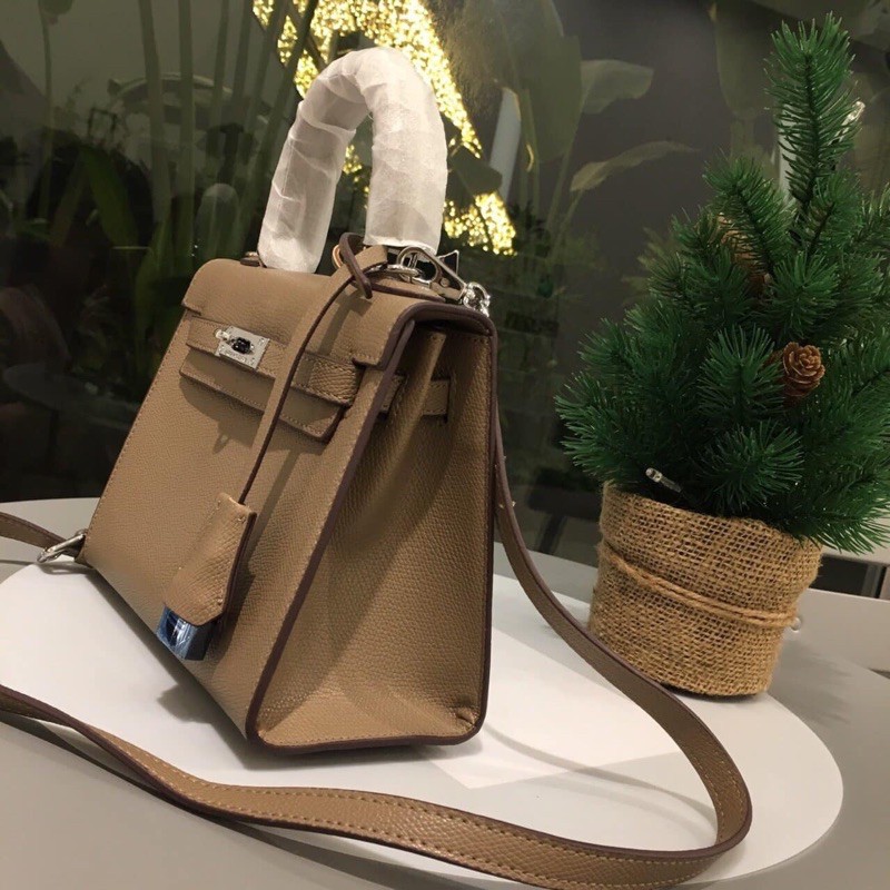 [KELY21]Túi da sần size 21 tặng kèm khăn lụa quấn quai loại đep (k hộp) | BigBuy360 - bigbuy360.vn