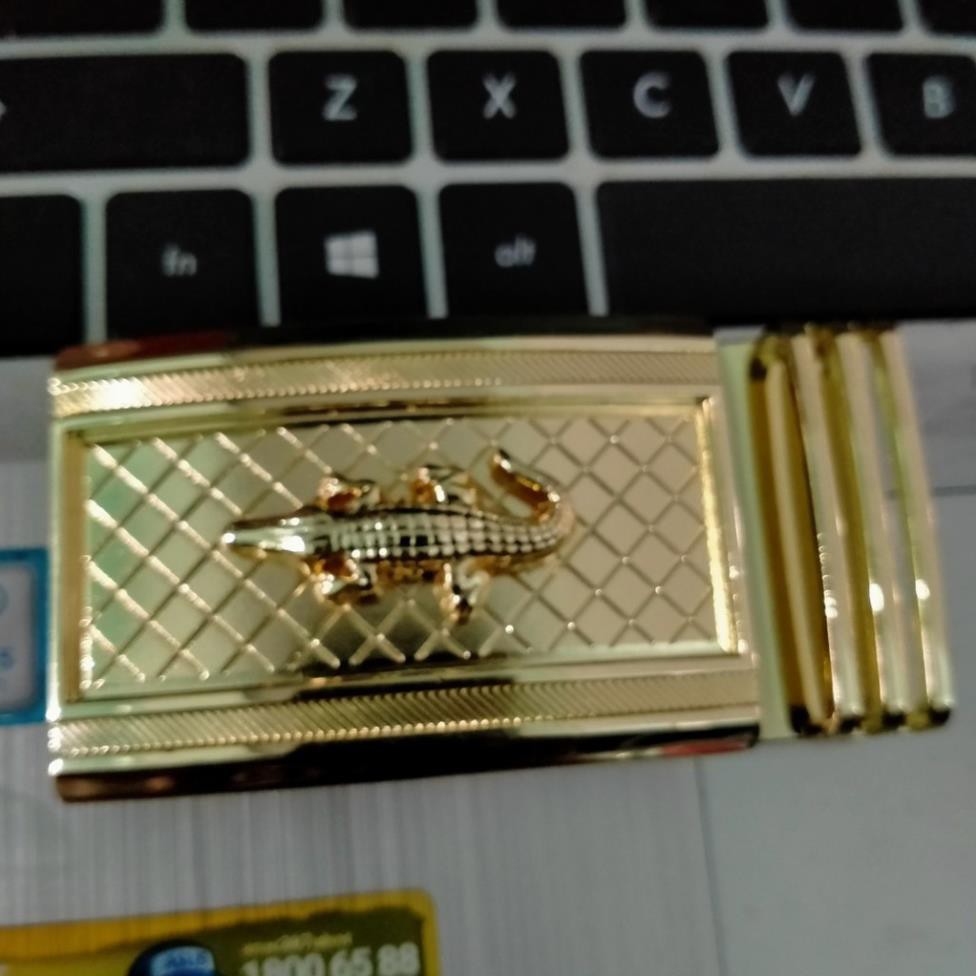 ✅Hàng Xịn✅ Mặt Khóa Cá Sấu Thắt Lưng Nam - Khóa Chống Gỉ Dùng Cho Thắt Lưng Da Có Rãnh Ở Giữa