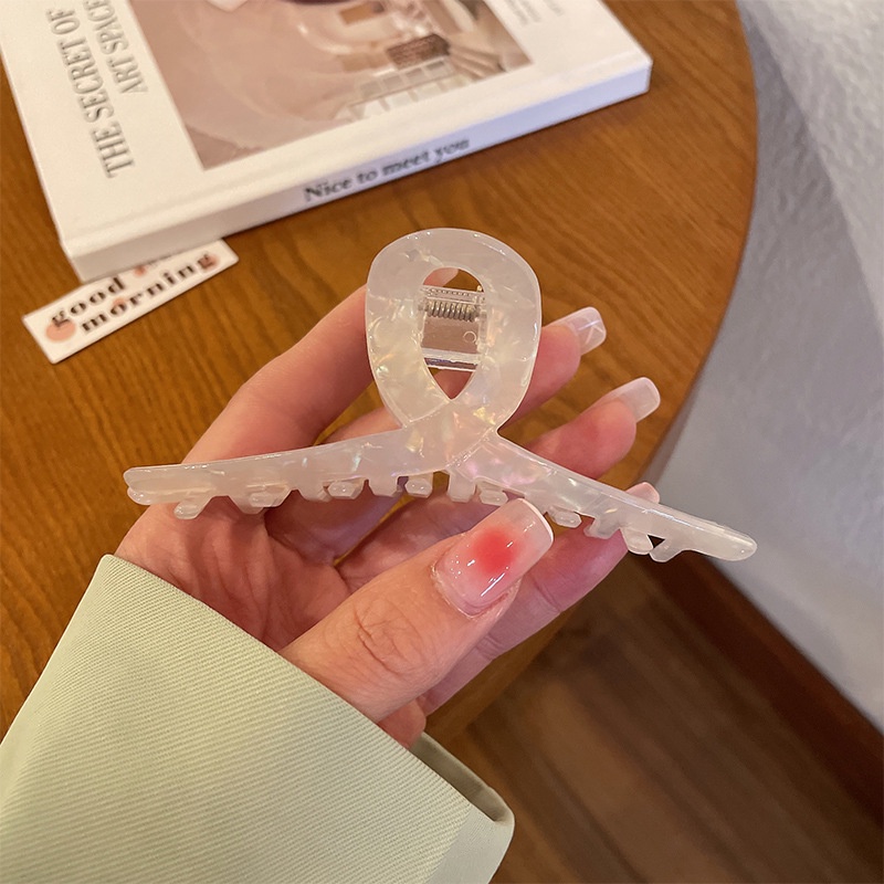 Kẹp Tóc Họa Tiết Da Báo / Cá Mập Phong Cách Retro Nhật Hàn Đơn Giản Cho Nữ