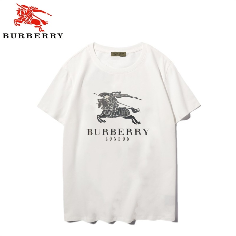 Áo Thun Cotton Tay Ngắn In Hình BUR-be-rry Cổ Điển Thời Trang Cho Nam Và Nữ