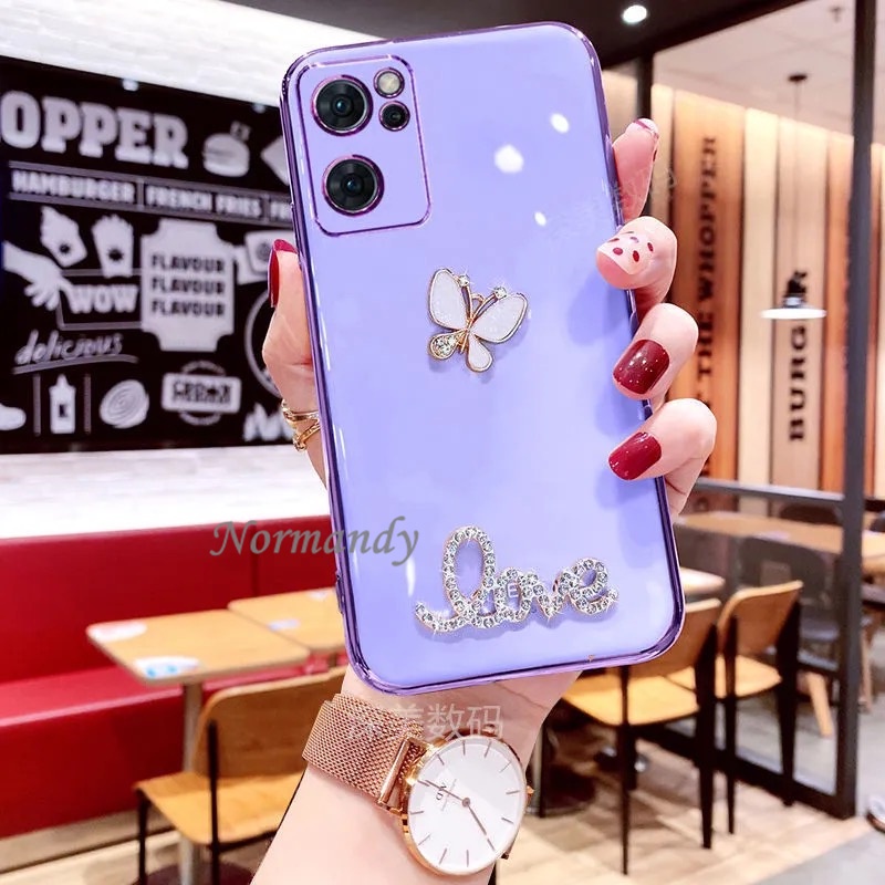 Ốp Điện Thoại Silicon Mềm Họa Tiết Cánh Bướm Thời Trang 2022 Cho OPPO Reno7 Pro 7Z Reno6 Z 5G