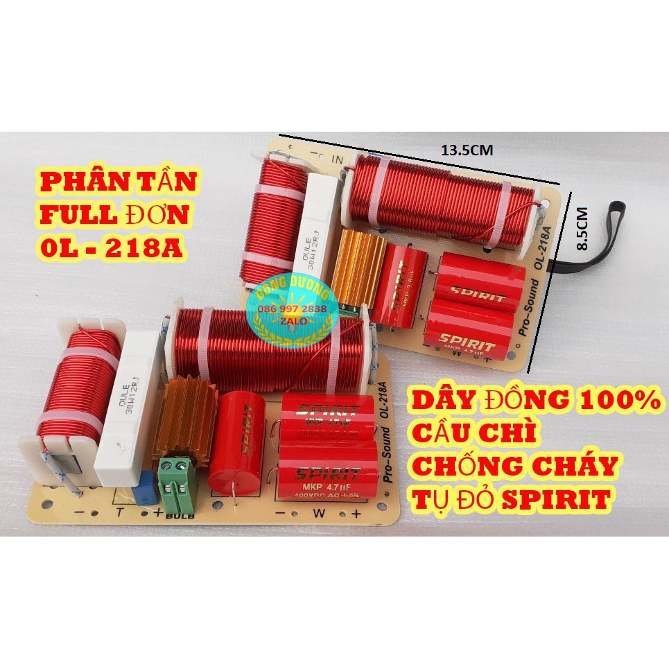 MẠCH PHÂN TẦN FULL ĐƠN CÔNG SUẤT LỚN OL - 218A - GIÁ HAI MẠCH