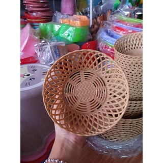 RỔ NHỰA GIẢ MÂY TRE