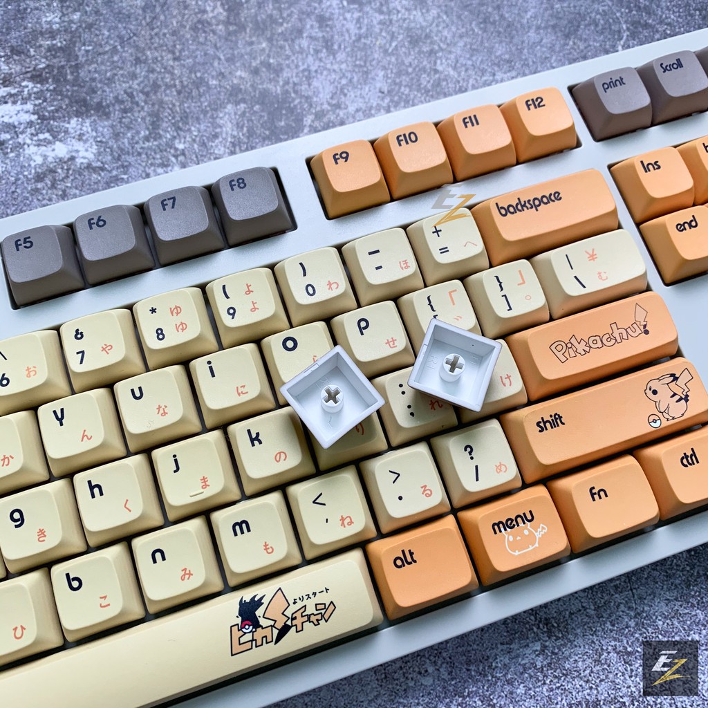 Keycap XDA PIKACHU Thick PBT Dyesub 108 Phím Cho Bàn Phím Cơ Của EZPC