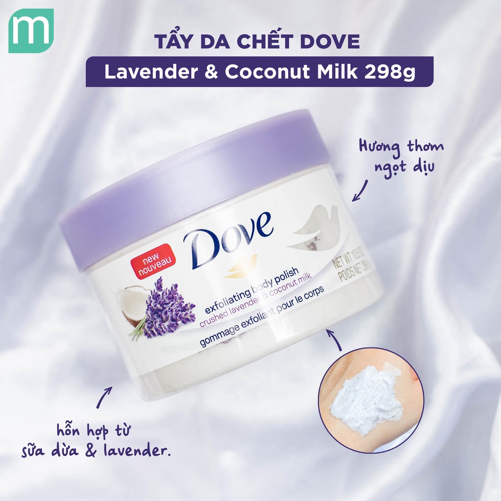 Tẩy Da Chết Toàn Thân DOVE Exfoliating Body Polish