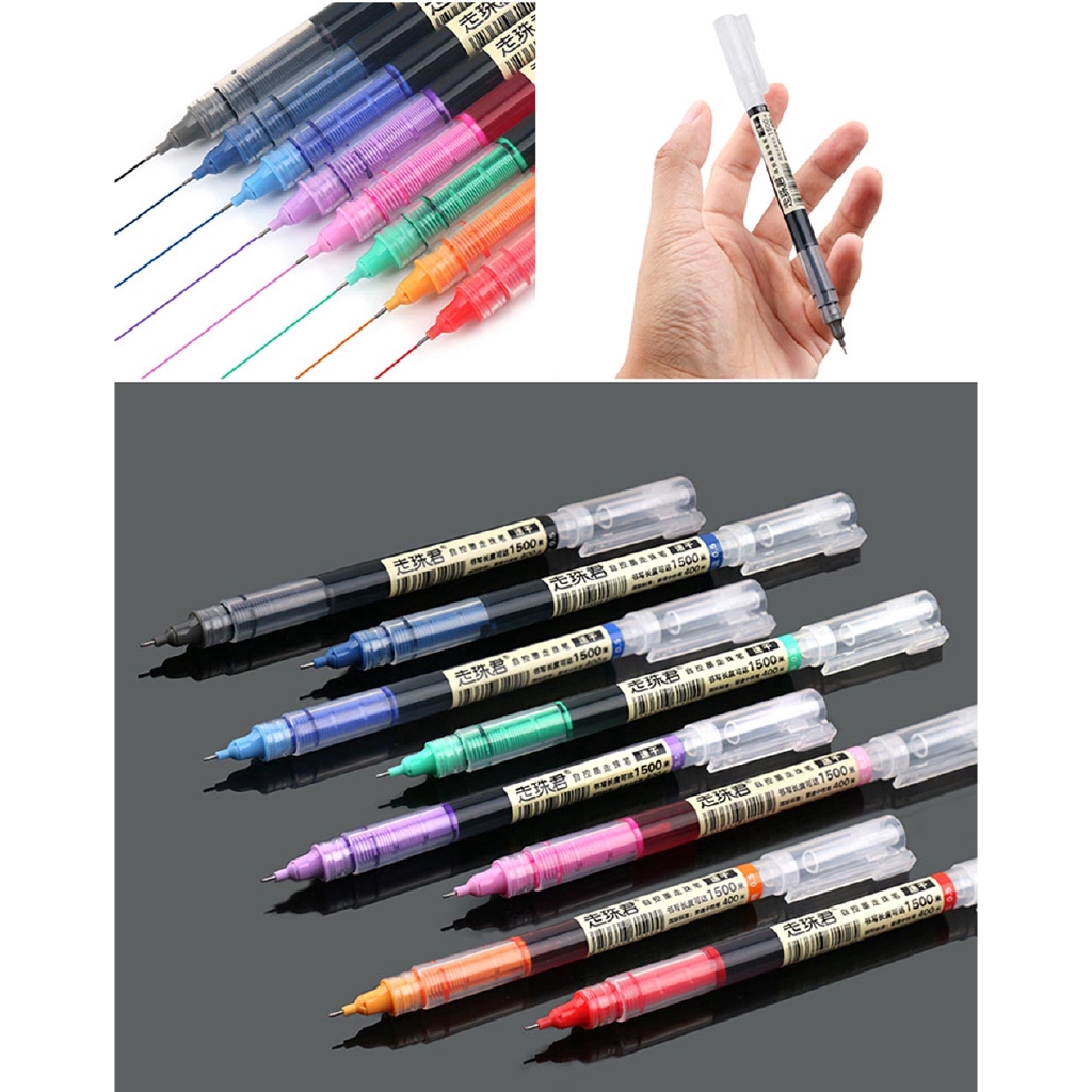 Bút bi mực nước ngòi 0.5mm nhiều màu tùy chọn