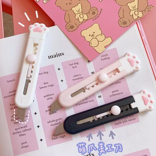 Dao rọc giấy hình chân mèo cute