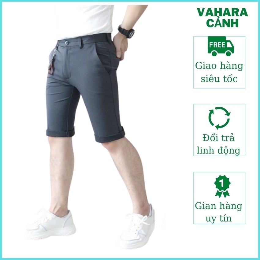 Quần short tây âu nam màu xám phong cách hàn quốc AT 11