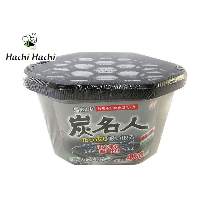 Chất hút ẩm ngăn tủ Kokubo than tre 450ml - Hachi Hachi Japan Shop