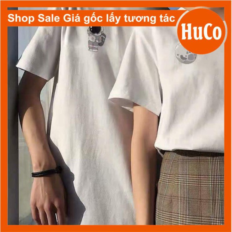 áo thun đôi ngắn tay nam nữ, áo phông hè đôi người sao hỏa chất cotton mềm mát form rộng unisex freesize mặc đôi nhóm