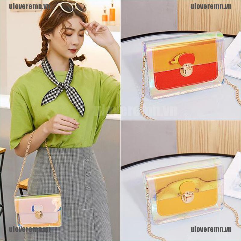 Túi Xách Nhựa PVC Trong Suốt Thời Trang Cho Nữ