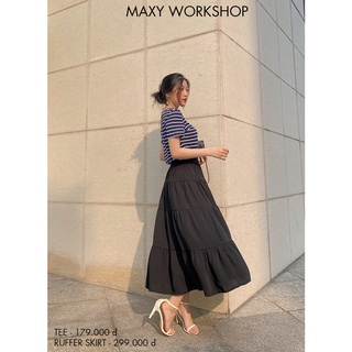 Chân váy dáng dài xoè tầng ruffer skirt Maxy Workshop