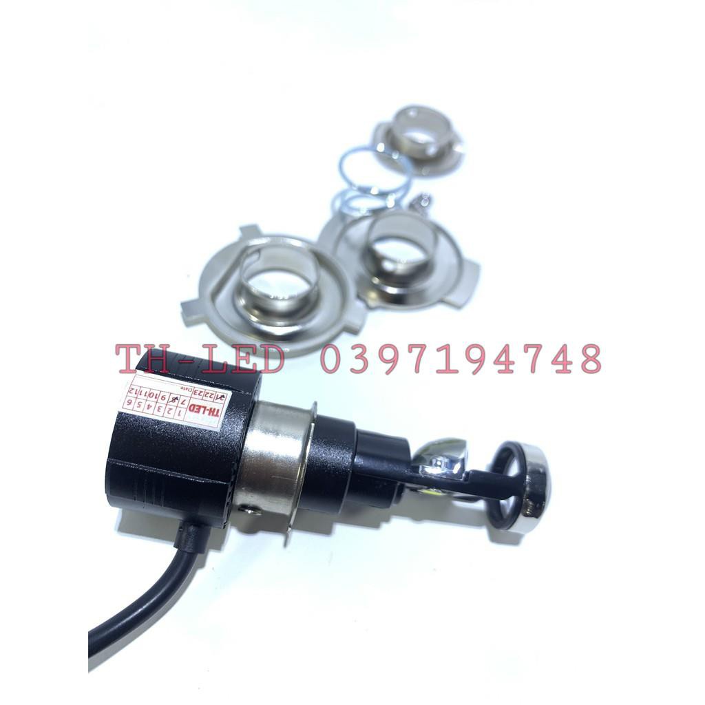 Đèn led bi cầu mini M8 TÍ HON Dây Tản Nhiệt chân drean, H7, H4