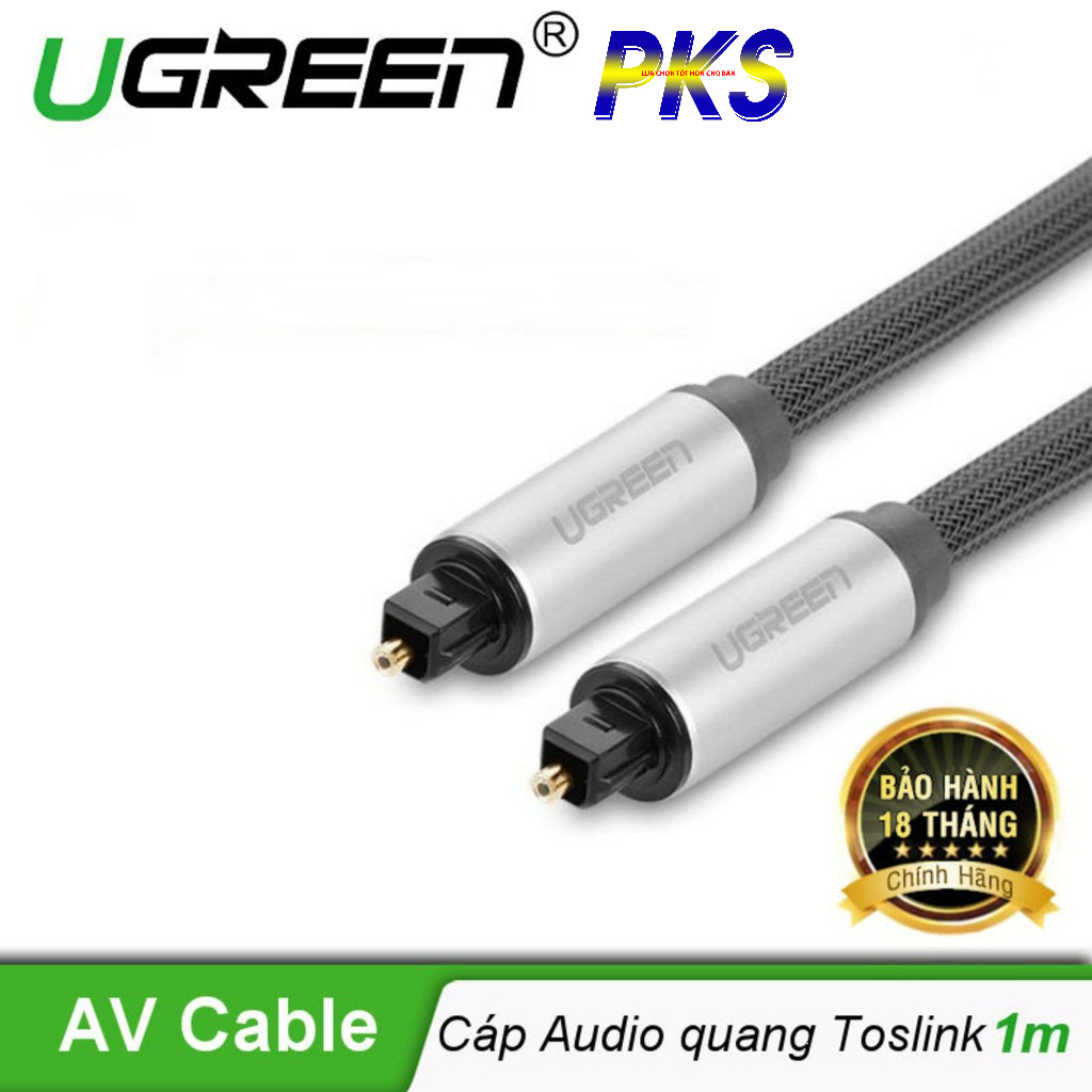 Cáp quang Optical kết nối âm thanh 1M vỏ nhôm cao cấp chính hãng Ugreen 10539