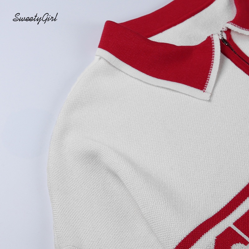 Áo Sweater Thể Thao Cổ Bẻ Tay Dài Dáng Rộng 2022 Màu Sắc Tương Phản Dành Cho Nữ