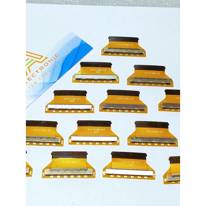 Đầu cáp chuyển FPC LVDS 51P , dây cáp 51 chân 27.4A G9-3
