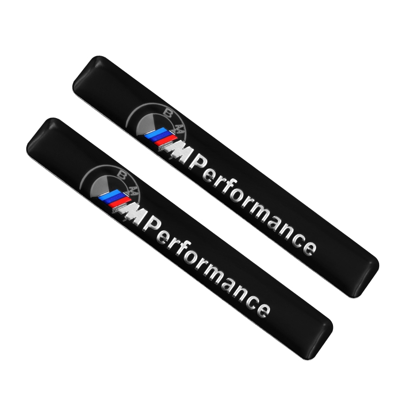 2pcs 3D M Performance Car Interior Metal Sticker Car Logo Car Sticker Decal for BMW 1 2 3 5 6 7 Series X1 X3 X4 X5 X6 M1 M3