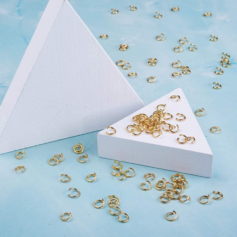 20 Vòng nối BENECREAT bằng thép không gỉ 304 mạ vàng làm trang sức DIY