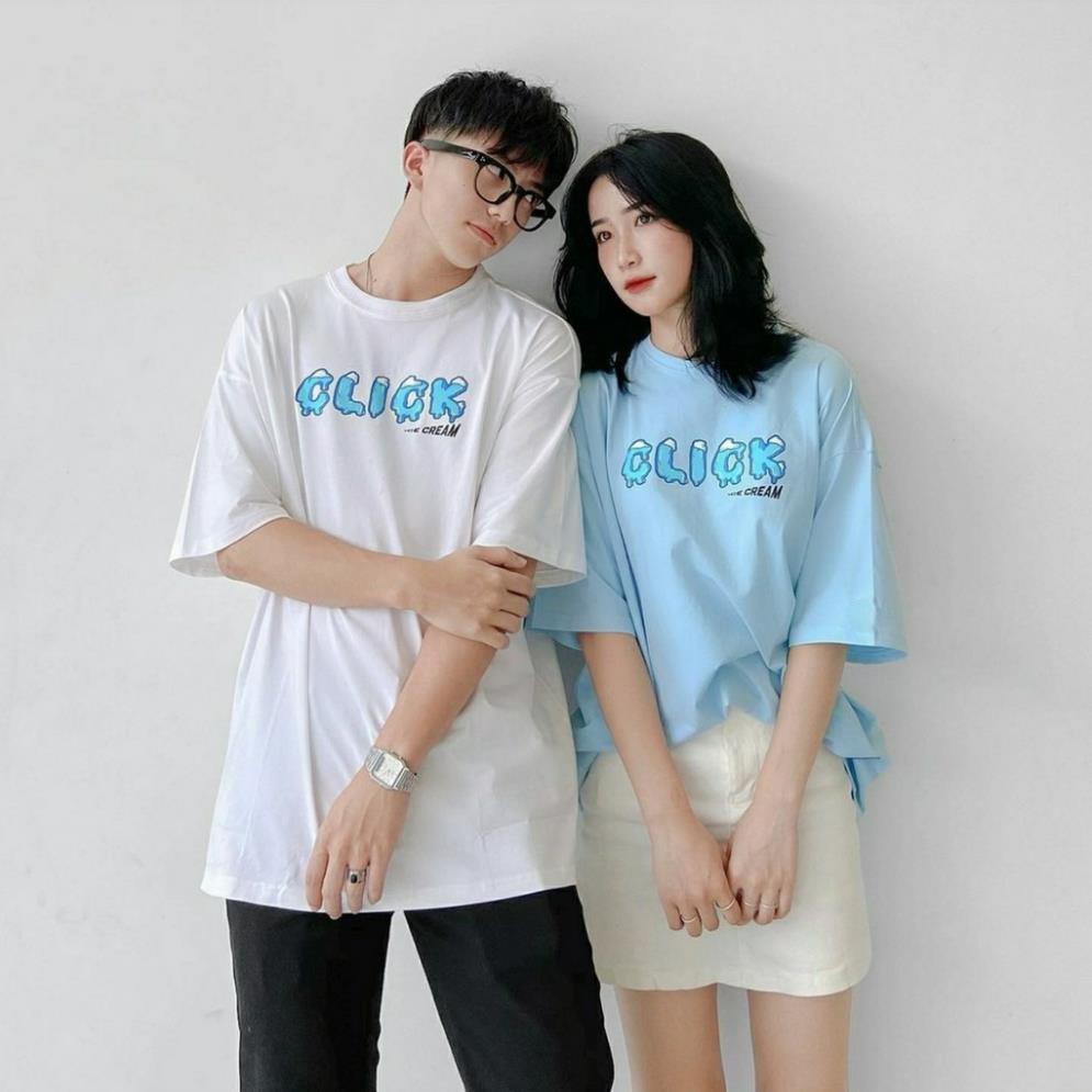 Áo Thun Tay Lỡ ICE CREAM TEE CLICK.CLUBB Form Rộng Ulzzang Unisex (Ảnh Thật)