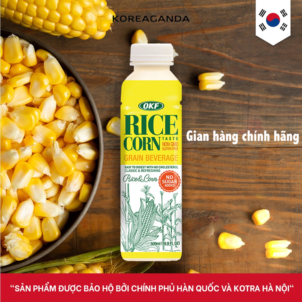 Nước sữa gạo bắp không đường OKF 500ml