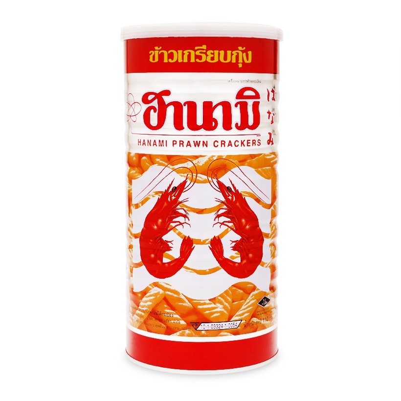 Snack bim tôm Hanami Thái Lan các vị - dạng lon thiếc 110gram có màu hồng mới