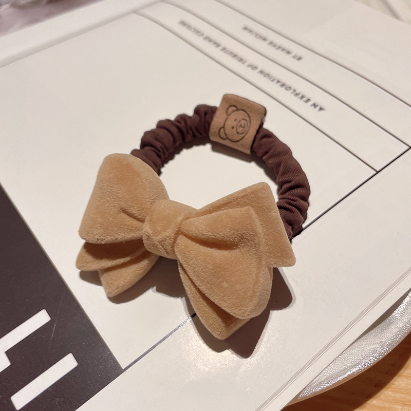 Dây buộc tóc nơ co giãn phong cách Hàn Quốc cho nữ