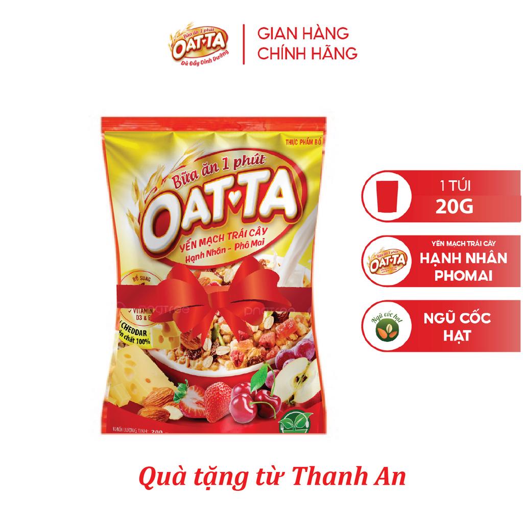 [Gift] Yến Mạch Trái Cây Hạnh Nhân OATTA Vị Phô Mai Túi 20g